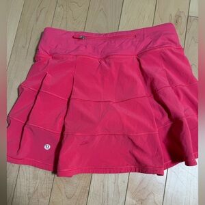 Lululemon Athletica Pace Rival Athletic Skirt Bright Pink